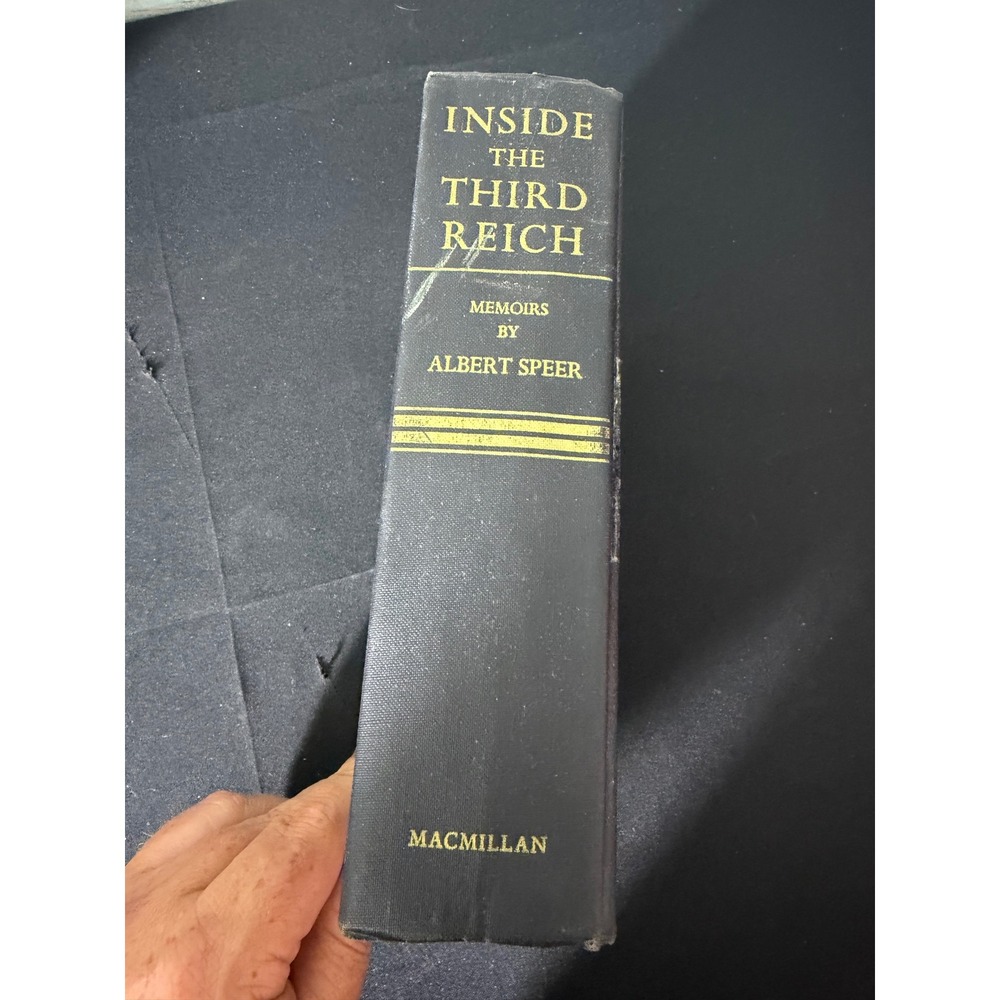 Macmillan Inside the Third Reich Hardcover Black 1970 Good Albert Speer Memoirs